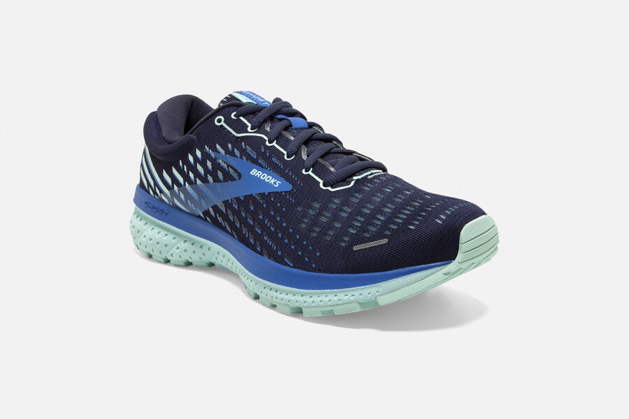 Brooks Israel Ghost 13 Road Running Shoes Womens - Navy/Blue - KWG-354876